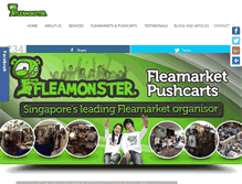 Tablet Screenshot of fleamonstersg.com